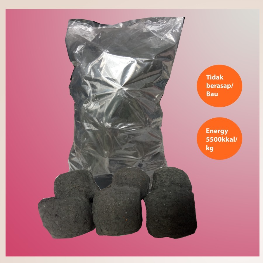 Briket super premium carbonized PT Bukit Asam - 5 Ltr (4,5kg)