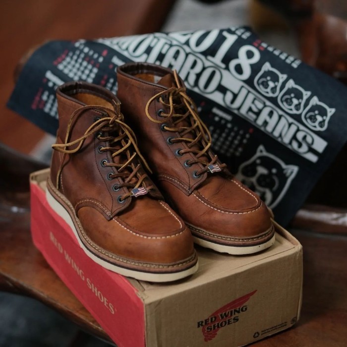 REDWING 1907 COOPER ROUGH TOUGH MOC TOE ORIGINAL