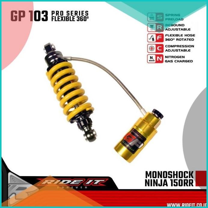 MONO SHOCK RIDE IT SHOCK BELAKANG NINJA 150 RR NEW ORIGINAL RIDE IT 1