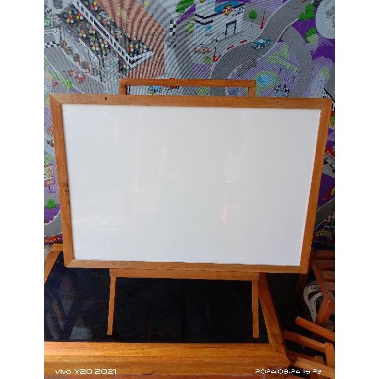 

Or42 1 set papan tulis white board uk 40x60 ( GERTIS SEPIDOL & PENGHAPUS) Termurah