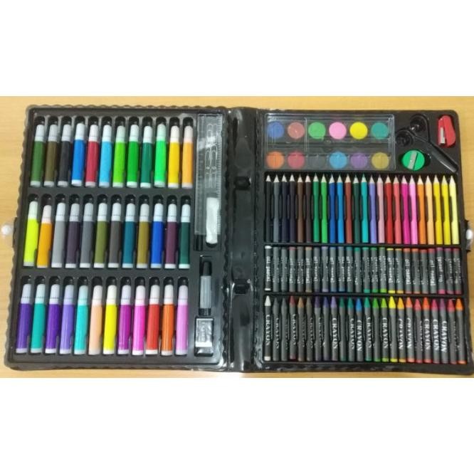 

TY69 PENSIL WARNA 150 PCS ALAT TULIS SET CRAYON COLOURING SET 150 PCS ART SET ALAT GAMBAR/MEWARNAI Berkualitas