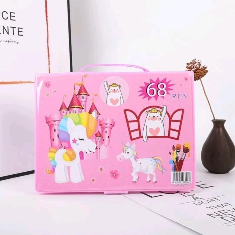 

Big Sale!!! ART set isi 86 PCS / 68 PCS pensil crayon warna set alat lukis mewarnai Viral