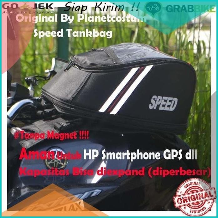 TANKBAG SPEED (TAS TANGKI) UNTUK MOTOR HONDA CB15R 140BZ4 perkakas
