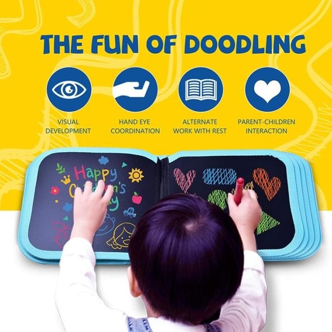 

t-56 Mainan Menggambar Anak Doodle Book Buku Gambar Bisa Di Hapus Reusable Murah