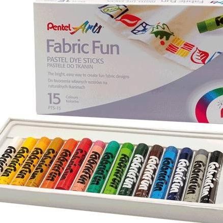 

Crayon Untuk Kain/ Fabric Fun Pastel Dye Stis 15 Warna