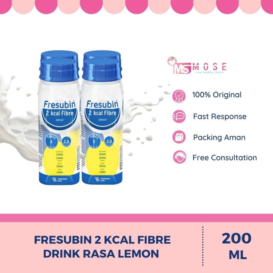 FRESUBIN 2 KCAL FIBRE DRINK RASA LEMON 200 ML