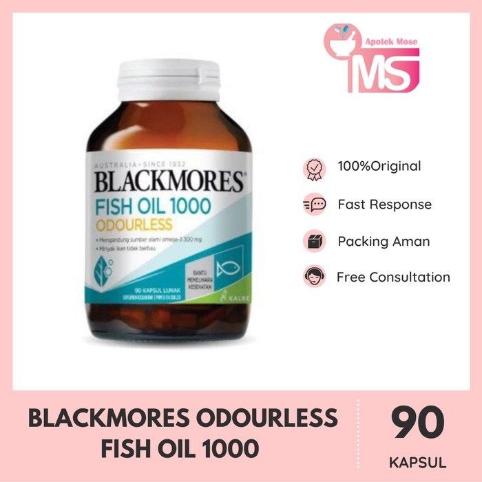 BLACKMORES ODOURLESS FISH OIL 1000 90 KAPSUL