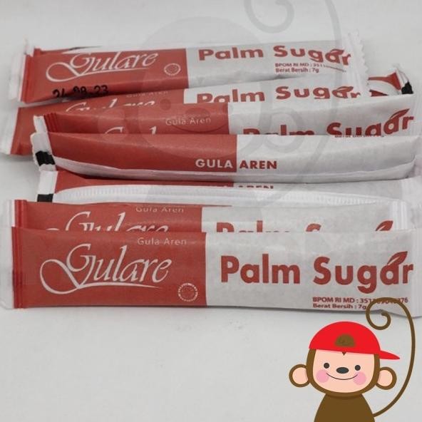 

Gulare Palm Sugar Gula Aren 100 Sachet 7Gr Sti 7G 7 Gr Brown Pasir