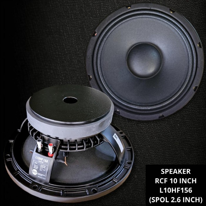 %%%%] Speaker RCF 10 inch L10HF156 Made In Italy