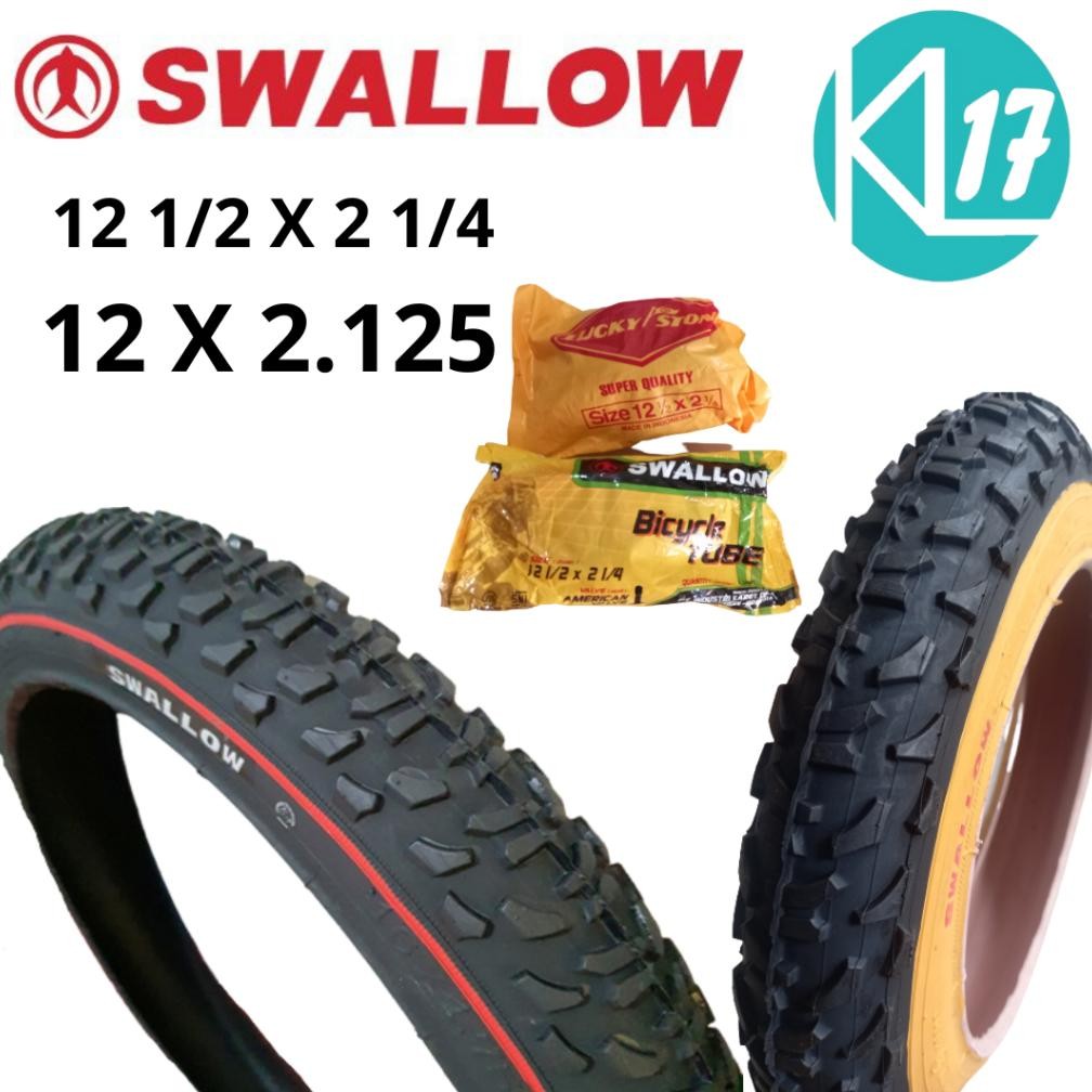 Terbaru Ban Luar 12 1/2 X 2 1/4 Swallow Ban Luar Sepeda 12 X 2.125 Ban Luar Sepeda Anak Ukuran 12" H