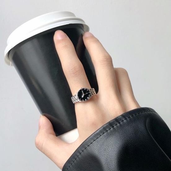 Cincin Jam Jari | Cincin Pria | Cincin Wanita | Watch Ring | Korea
