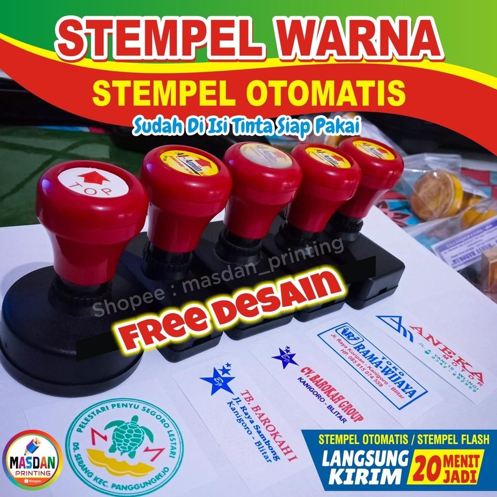 

Sale Stempel Flash, Stempel Custom, Stempel Otomatis, Stempel Ttd Cuci Gudang