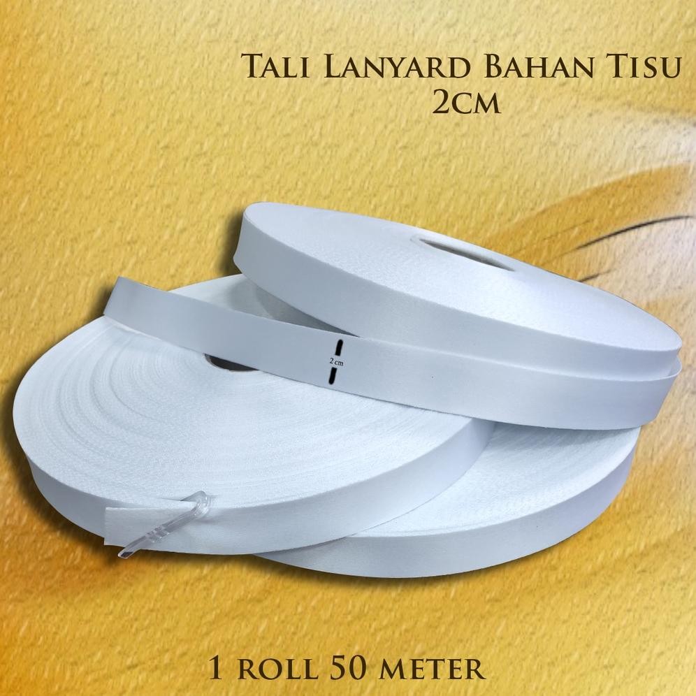 

Terbaru Tali Lanyard Bahan Tali Tisu / Bahan Tali Printing Sublim / Pita Lanyard Tisu 2Cm Murah