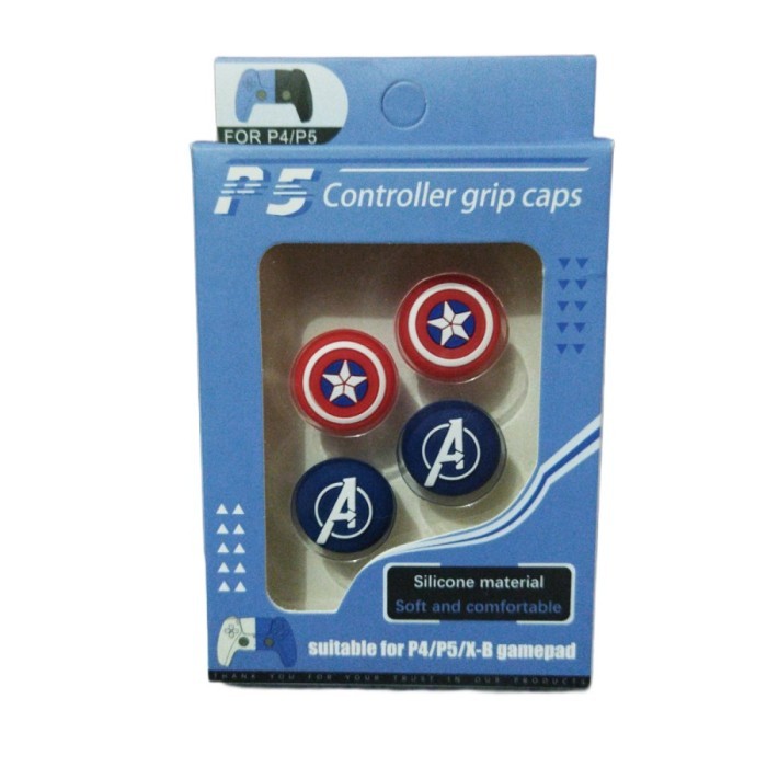 Stok Baru Tombol Analog Stick Thumb Grip Silicon Cap Spiderman for PS5 PS4 Xbox