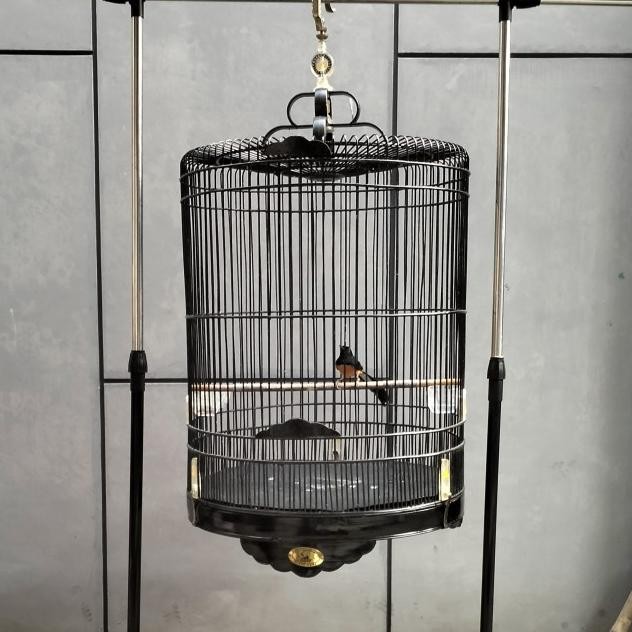 STAND HANGER GANTUNGAN SANGKAR BURUNG TIANG JEMURAN MULTIFUNGSI BESI