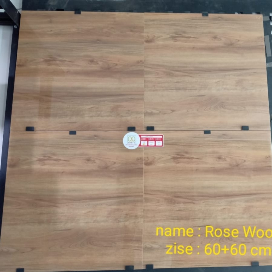 GRANIT LANTAI KAYU QNQ ROSE WOOD 60X60/1.44M [FREE ONGKIR]