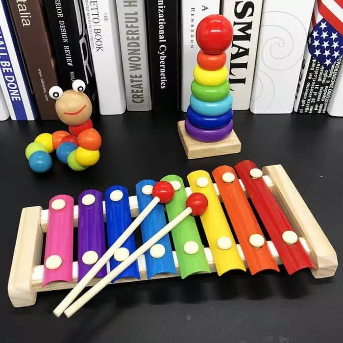 FREE ONGKIR MAINAN ALAT MUSIK PUKUL - XYLOPHONE KOLINTANG GAMELAN ANAK PAUD TK