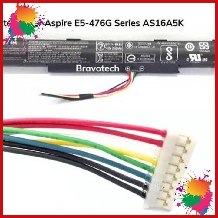 (BRAV) BATTERY LAPTOP ASPIRE E5-476G SERIES AS16A5K NEW BERGARANSI