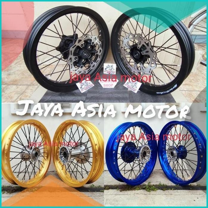 Velg Supermoto Yamaha WR 155 WR155 - SEPAKET VELG SET SUPER MOTO WR15