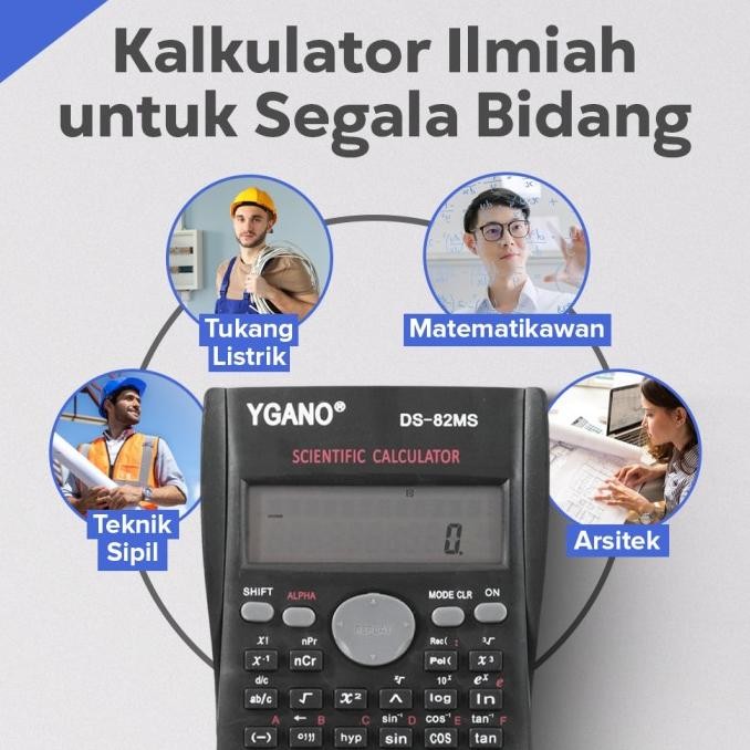 

rf-45 YGANO Kalkulator Elektronik Scientific Calculator Black Berkualitas