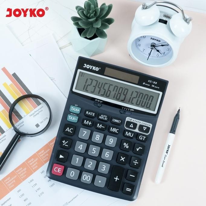 

OKK-1520 Calculator / Kalkulator Joyko CC-33 / 14 Digits / Check Correct Original