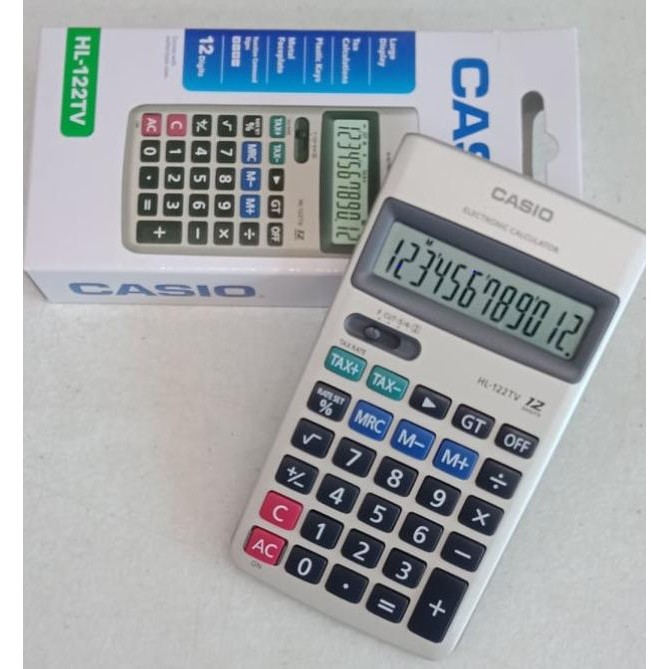 

see-97 KALKULATOR CASIO HL 122TV ORIGINAL - 12 DIGIT - TAX CALCULATION Hemat