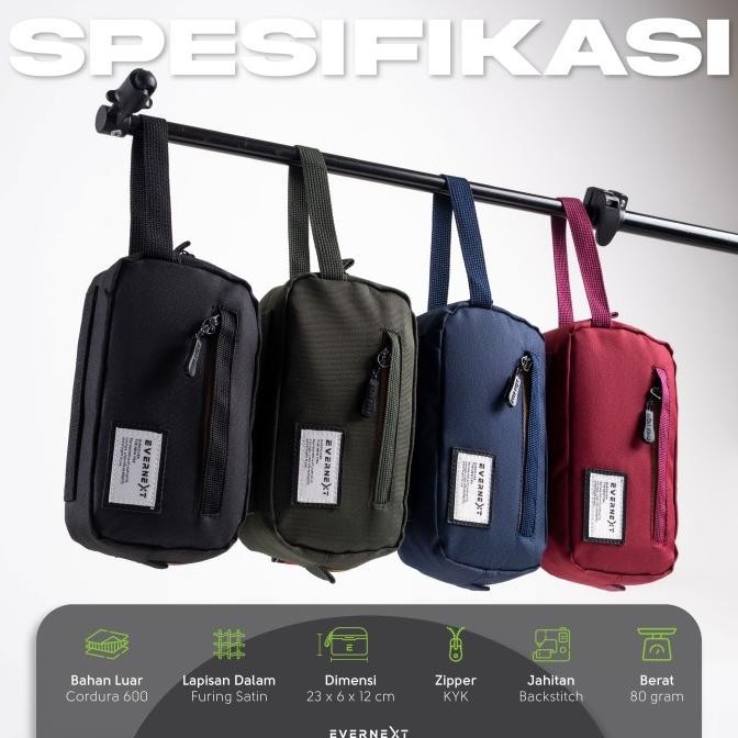 

It34 Pencil Case Tempat Pensil Sekolah Kantor Kuliah Travelling Organizer Murah