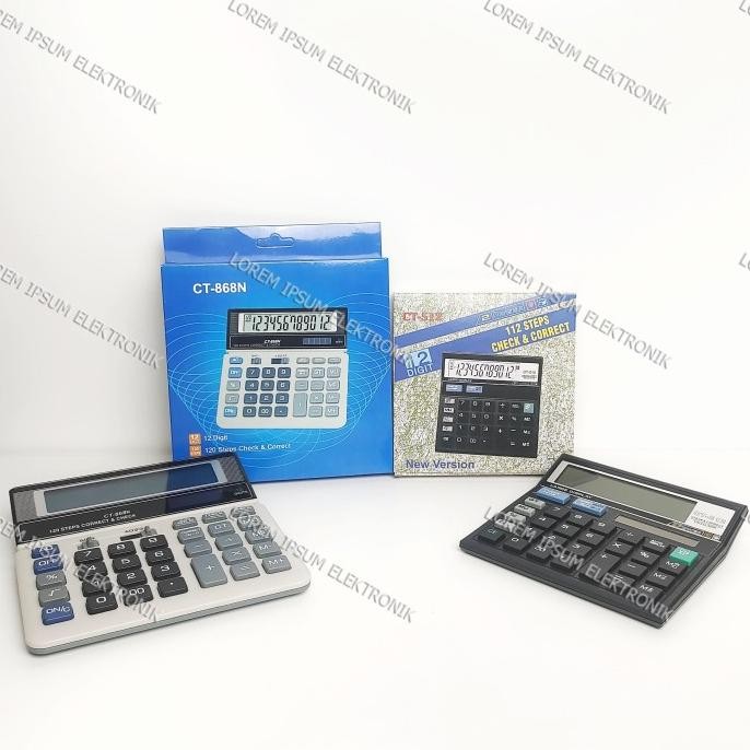 

Eh76 KALKULATOR / CALCULATOR ATN 12 DIGIT CT-512 Murah
