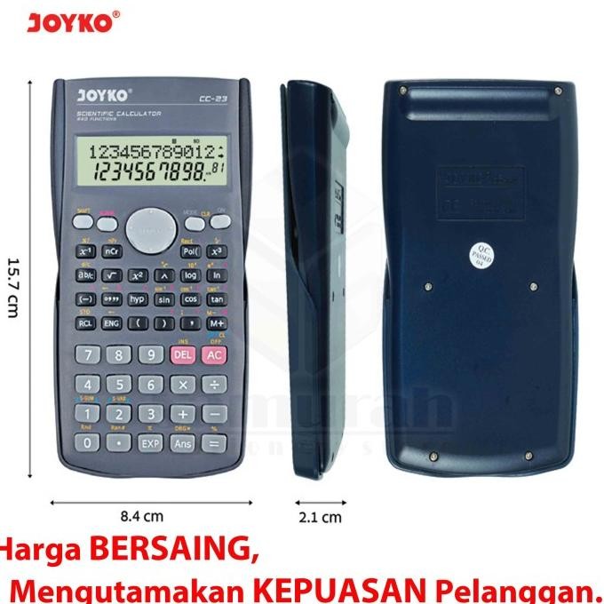 

HRN-813 Kalkulator Meja Joyko CC 23 Sin Cos Tan / Calculator Rumus CC-23 Berkualitas