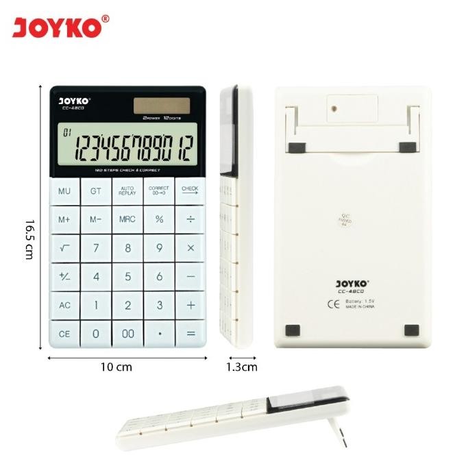 

gd-8 Calculator Kalkulator Joyko CC-48CO 12 Digits Check Correct Hemat