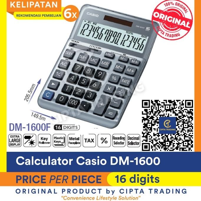 

jy-56 Calculator - Casio - DM-1600 Premium