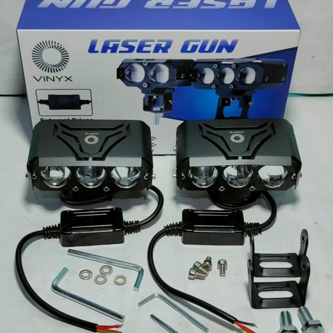 Sepasang Lampu Tembak Led Sorot Sql 3 Mata Vinyx