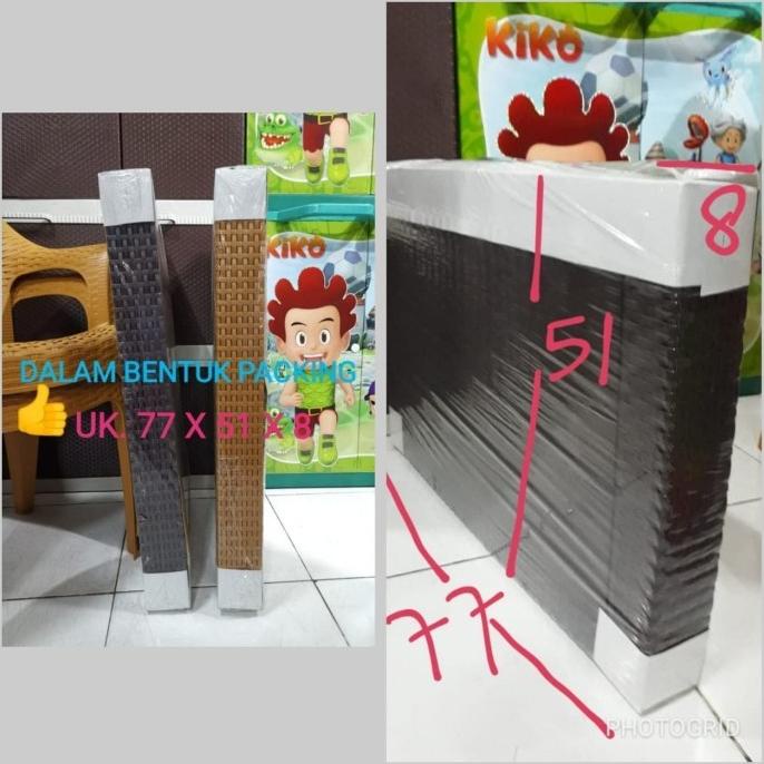 Set= 4 Kursi Rotan + 1 Meja Tamu Besar Rotan Plastik Super Kuat, Tebal Caprigurltime