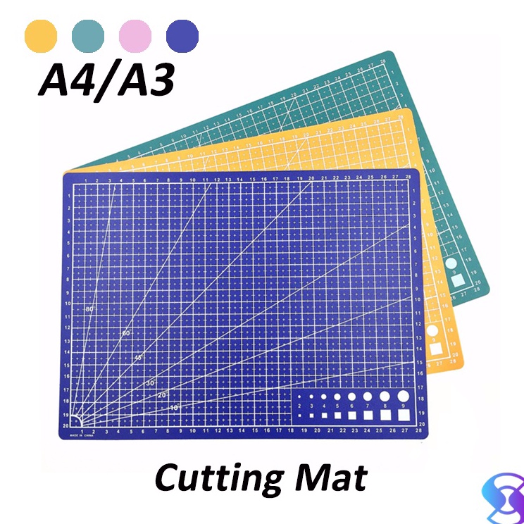 

↓Terkini➽ Alas Potong Ukuran A3 /A4 PVC Cutting Mat Cutting Pad Board Alat DIY Double Size N80 ✤