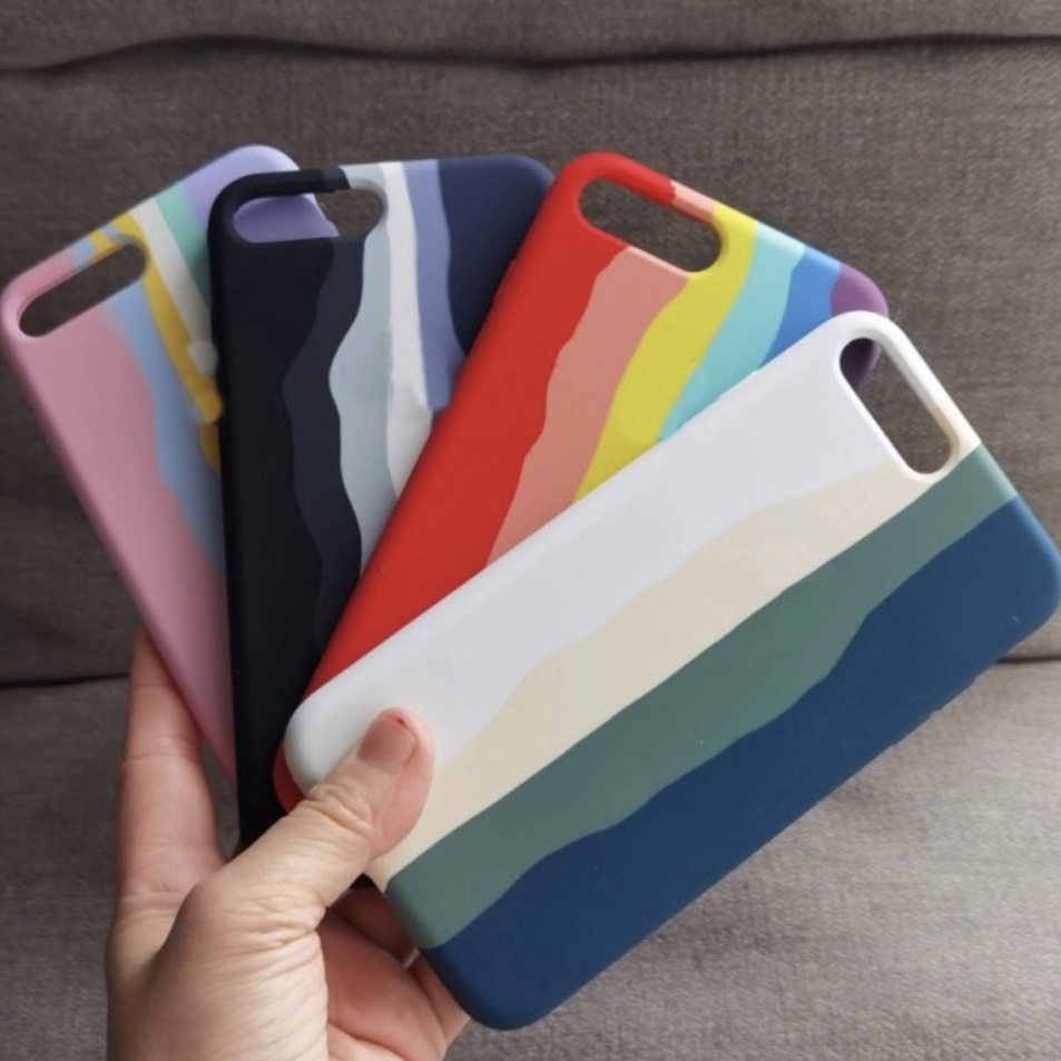 Readystock Silicone Rainbow Case For IPHONE 6 6S 6PLUS 7 8G 7PLUS X XS MAX XR 11 PRO MAX Kirim Sekar