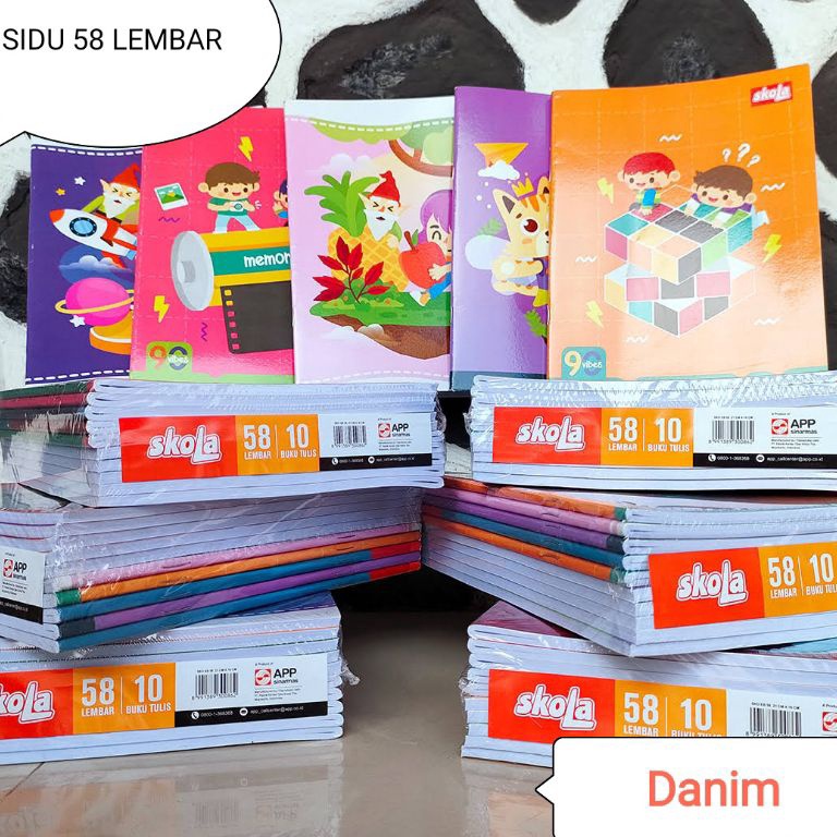 

❃ COD BUKU TULIS SIDU MERK SKOLA ISI 58 LEMBAR Pasti Murah 人(⌒