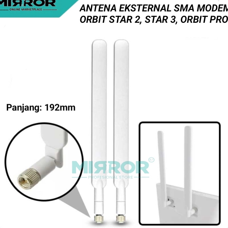 Seller Antena Modem Router Huawei B593 B880 B310 B890 Konektor SMA 5dBi 4G LTE