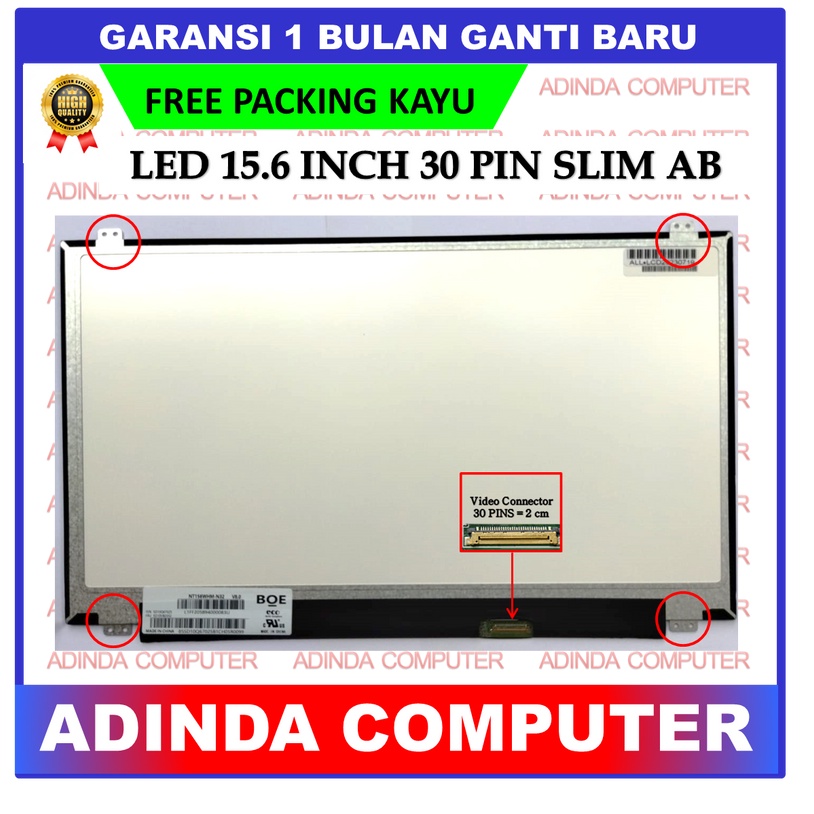 LCD LED Asus X555BA X555BP X555D X555DA X555DG X555QG 15.6 Inch 30 Slim AB