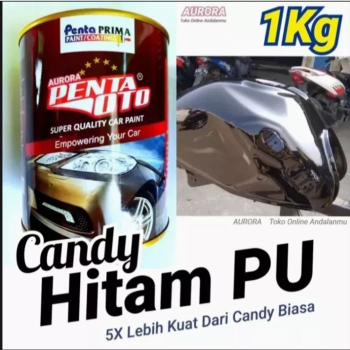Terlaris Cat Candy Black Hitam Cat Penta Oto Cat Pu 200 Mili