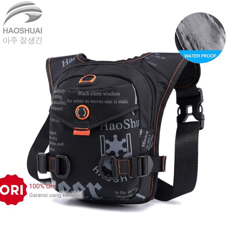 [ CRH ] HAOSHUAI 5126 Tas Selempang Pria Waistbag Pria Waterproof WATCHKITE WKOS Terlaris