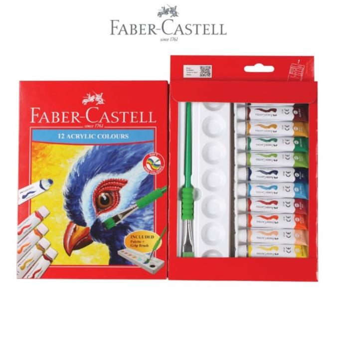 

Faber Castell 12 Acrylic Colours / Cat Akrilik