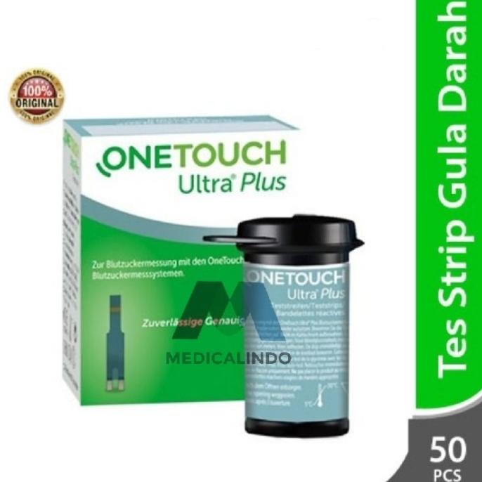 Strip Gula Darah Onetouch Ultra Plus isi 50 Refill Glucose Test Strip
