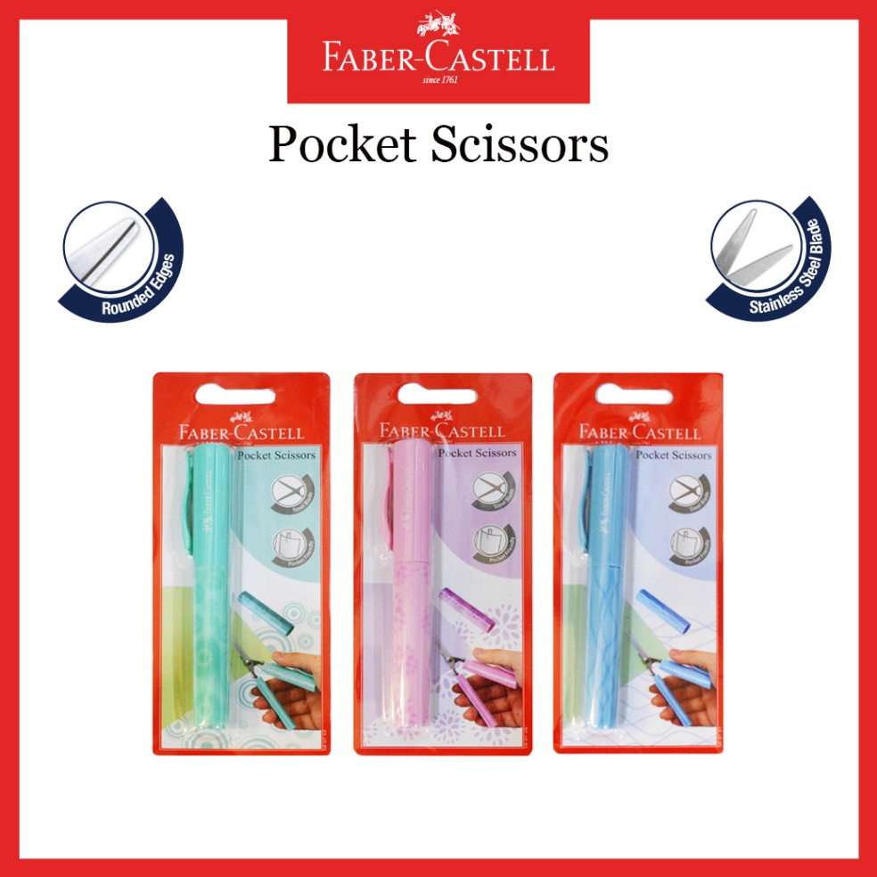 

Asli Bagus Gunting Saku Faber Castell Pocket 3 Warna Praktiss Weekday