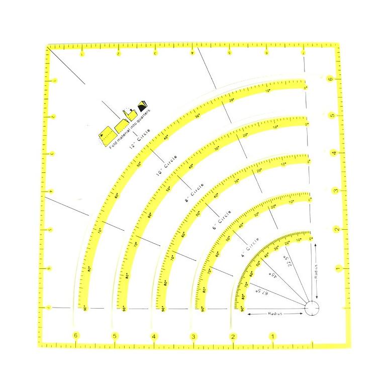 

Viral Penggaris Jahit - Penggaris Quilting Dan Patchwork Non Slip Circle Cutter Kt-90 Ktl