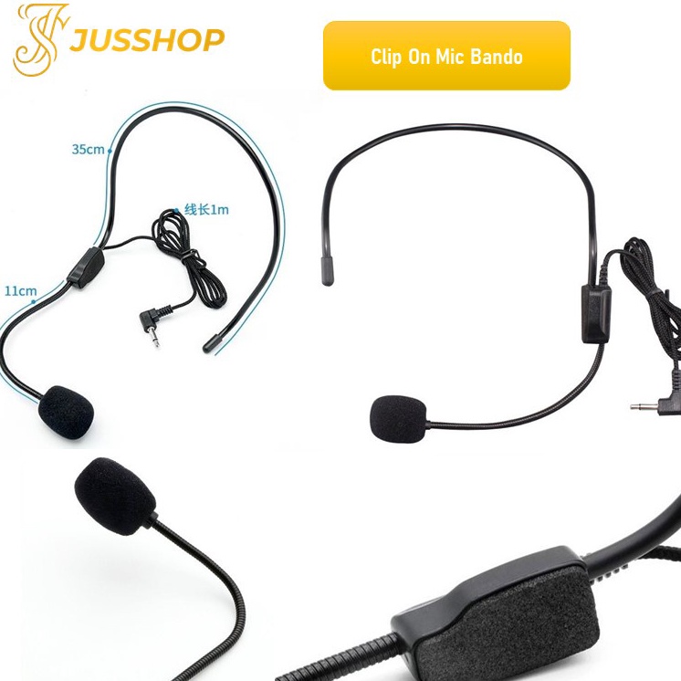 ➫✬✵ Mic Bando Clip On Microphone Youtuber Bando Style Suara Bagus Terupdate