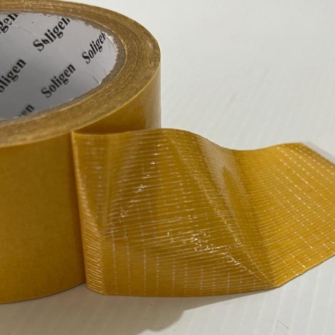 

Filament Double Tape Serat Fiber SOLIGEN Isolasi Lakban Selotip 2"x10m |Terlaris