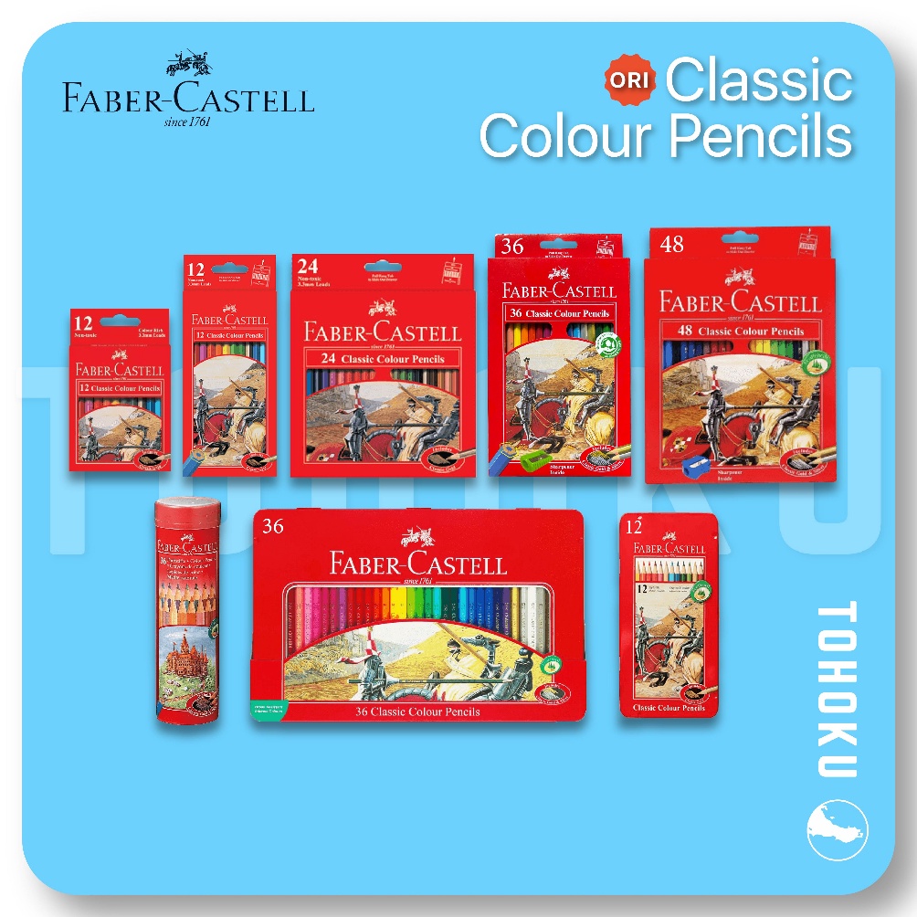 

Best Produk.. [Lengkap] Faber-Castell Classic Color Pencils | 12-24-36-48 83