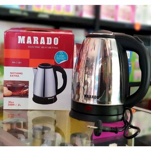 ★★ GmV COD Teko Listrik Pemanas Air Kettle Electric Marado 2 Liter ✶ ★★★★