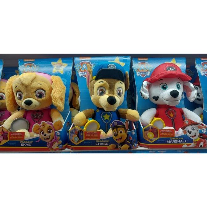 Sale Mainan : Boneka Paw Patrol Snuggle Up Marshall / Skye