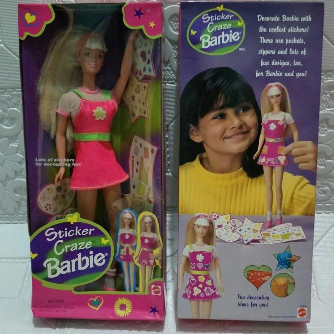 Barbie Original Mattel/ Barbie Bisa Ditekuk/ Vintage/ Jadul/ Sticker